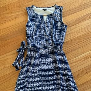 Ann Taylor blue/white dress
